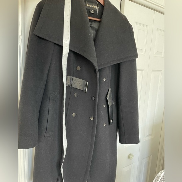 Wool blend double breasted coat - Picture 4 of 10